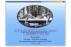 Increasing Snowmobile Access and Reducing Conflict publication