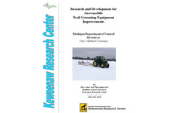 'Research & Development for Snowmobile Trail Grooming Equipment Improvements'